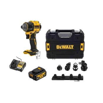 Дрель-шуруповерт аккумуляторный бесщеточный с сменными насадками DeWALT DCD803M1T