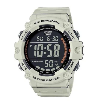 Чоловічий наручний годинник Casio AE-1500WH-8B2, кварцовий, полімерний ремінець, водозахист 100 м