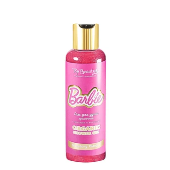 Гель для душа TopBeauty Barbie органический с шиммером и сиянием, 200 мл