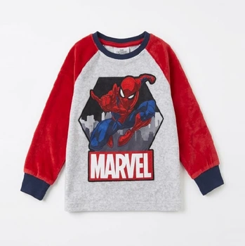 Лонгслив для мальчика C&A Marvel Spider-Man велюровый реглан BS001568 размер 98