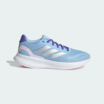 Кросівки Adidas Runfalcon 5 J Glow Blue/Silver Metallic/Clear Pink 38.5-6-25.3см