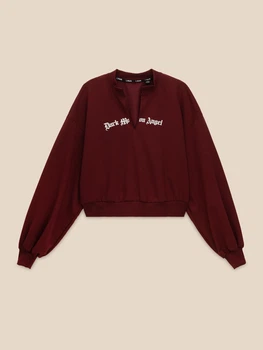 Світшот з принтом жіночий LAWA P-WT02322 XL Бордовий shop (2000999703935)