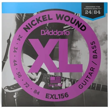Струны DAddario EXL156 XL 24-84 Fender Bass VI