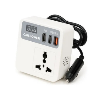 Інвертор автомобільний 12V-220V з USB і Type-C PD, Car Power, з дисплеєм (sp10344)