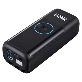 Компресор портативний Brevia 3в1 10Атм 21л/хв 6000mAh з LED-ліхтарем та автостопом + PowerBank 25120PTI