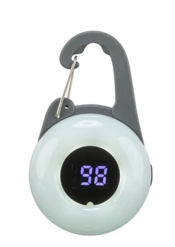 Брелок-ліхтарик Trixie для нашийника USB, графіт, 4х6,5см