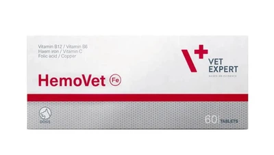 Харчова добавка для собак Vet Expert HemoVet (при анемії) - 60 таб