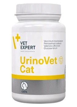Пищевая добавка для кошек Vet Expert UrinoVet Cat для поддержки функций мочевыводящих путей, 45 капсул