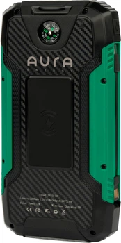 УМБ повербанк AURA NRG-30SE ARM SOLAR 30000 mAh Wireless charging Green (PBANRG30SEG)