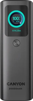 УМБ Canyon OnPower 265 20000 mAh 165W PD/QC2.0-3.0 Black (CNS-CPB265DG)