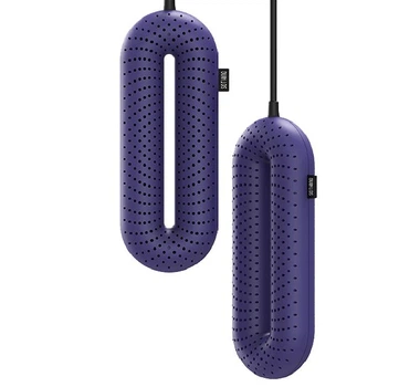 Сушарка для взуття Xiaomi Sothing ZERO Shoes Dryer без таймера DSHJ-S-1904 електросушарка для кросівок і черевиків сушка взуття антибактеріальна протигрибкова портативна від мережі для шкарпеток рукавиць + перехідник Фіолетова