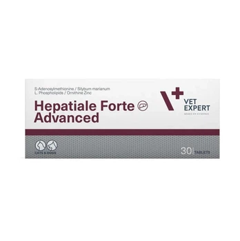 Пищевая добавка для кошек и собак VetExpert Hepatiale Forte Advanced (заболевание печени) таблетки - 30 шт