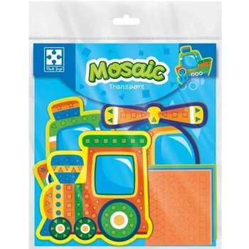 Набор для творчества мягкая мозаика Vladi Toys Транспорт VT4511-10 с наклейками