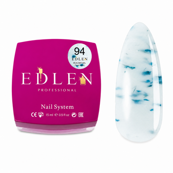 Гель моделирующий Edlen Builder Gel Flower yogurt с сухоцветами No94 15 мл