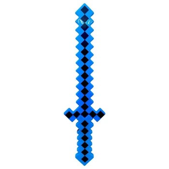 Алмазный светящийся меч Minecraft детский игровой со звуком и подсветкой