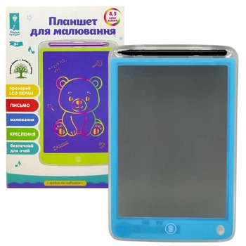 Детский LCD планшет для рисования Играй и учись 8.5 дюймов ЖК экран для творчества