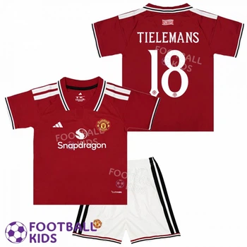 Футбольна форма для дітей Manchester United TIELEMANS 18 Манчестер Юнайтед 2026-2027 Home 125-135 см (set4785-139073-4)