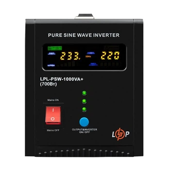 ИБП с правильной синусоидой LogicPower LPL-PSW-1000VA+ (700Вт)