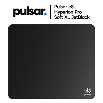 Игровой ковёр для мыши Pulsar eS Hyperion Pro Soft XL Jet Black