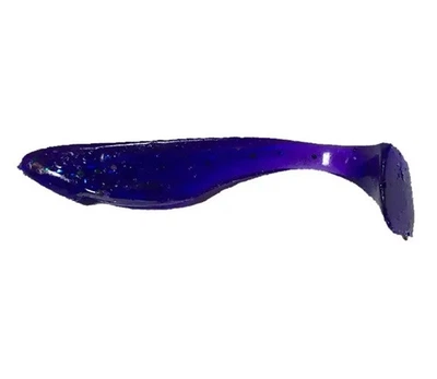 Силиконовая приманка Fishup Wizzy 1.5" (10pcs.), #060 - Dark Violet/Peacock & Silver,10008132