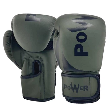 Рукавички боксерські Power 10oz GB-019-10-BKHAKI