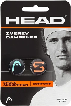 Віброгасники для тенісної ракетки Head Zverev Dampener, 2 шт., чорні (Оригінал) 285-120-TEHL