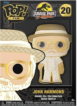 Колекційний значок Джон Хаммонд Funko Pop! Jurassic Park John Hammond Large Enamel Pin висота 10 см (SKU-361)