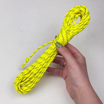 Шнур паракорд Reflective paracord світловідбивний 10м лимонний (79500010/С)