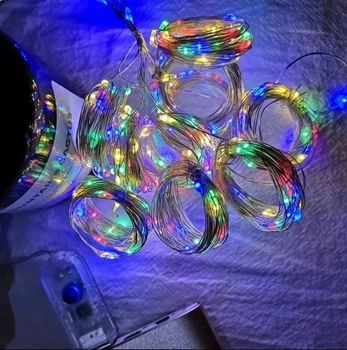 USB гірлянда-штора з пультом 3*3 метри 300 LED світильник мультиколор (Color)