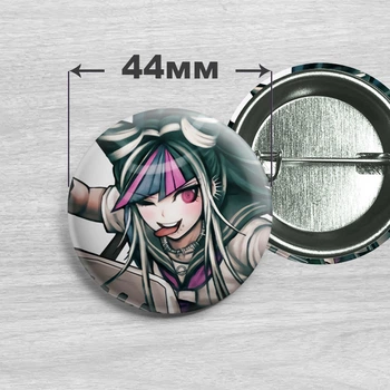 Значок Ибуки Миода из аниме Данганронпа / Danganronpa. №4. 44мм