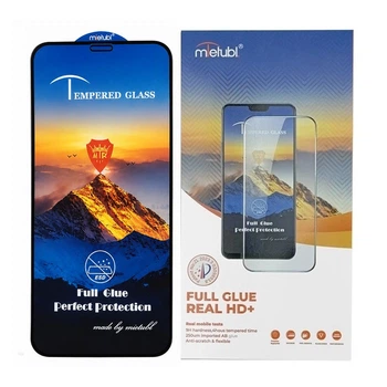 Защитное стекло Mietubl для iPhone 12 / 12 Pro ESD Anti-static, 9H, Full Glue с черной рамкой