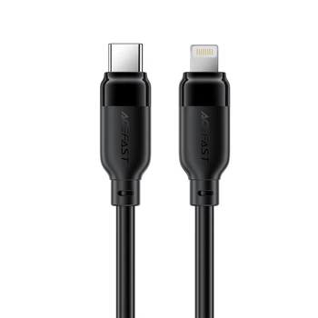 Кабель ACEFAST C16-05, USB to iP, 30W, 2m,TPU, TPU connectors, Black