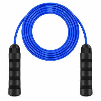 Скакалка длинная для групповых прыжков с PVC жгутом AOPI AP-3015 Синий, длина 15 м, ø8 мм