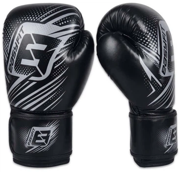Боксерські рукавички EasyFit PowerPunch 10 унцій (10 oz) Чорні (56003846)