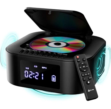 KLIM Boombox E1 — портативная аудиосистема с CD, Bluetooth и мощным басом