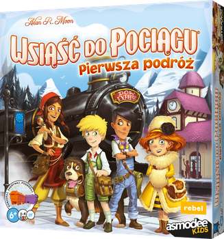 Gra planszowa Rebel Wsiąść do Pociągu: Pierwsza podróż (edycja polska) (3558387008708)