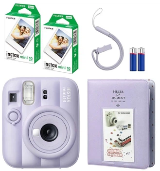 Набор Fujifilm INSTAX Mini 13 Dreamy Purple фотокамера мгновенной печати / картриджи фотобумага 20 фото / альбом 64 фото