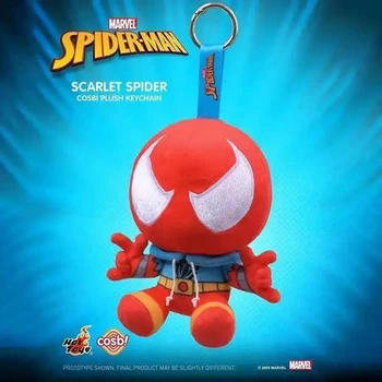 М’яка іграшка підвісний брелок Spider Man Scarlet Spider (Багряний Павук / Бен Рейлі) Hot Toys Cosbi Plush Keychain Marvel