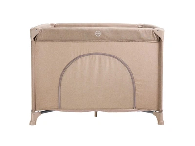 Детский манеж VELANO Cubo Beige (квадратный игровой манеж для детей, с кольцами-держателями, сумка)