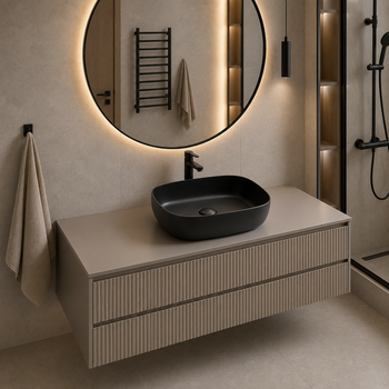Раковина накладная Mixxus Premium DIVERSE-0106 BLACK 440х440х140mm (MP6538)