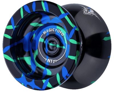 Йо-йо Magicyoyo N11 Черный с сине-зеленым SPLASH UPGRADED