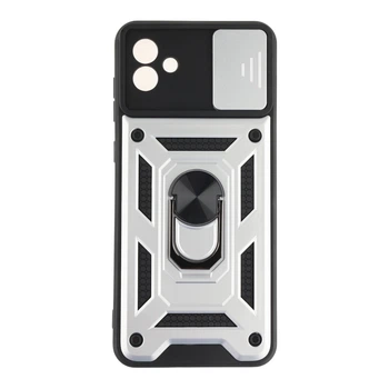 Чохол накладка Guard Shield Armor з кільцем для Samsung Galaxy A04 SM-A045 Самсунг А 04 Silver