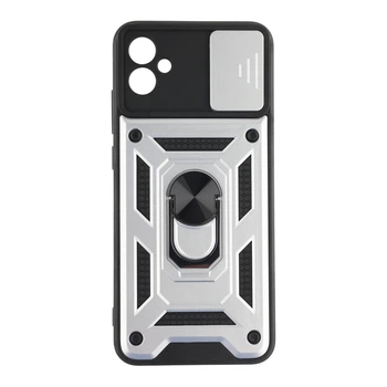 Чохол накладка Guard Shield Armor з кільцем для Samsung Galaxy A04e SM-A042 Самсунг А 04e Silver