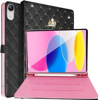 Чехол Mirelle для Apple iPad 10 (2022) 10.9" экран, с короной Black Harmony