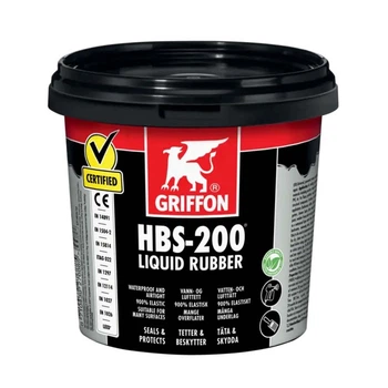 Жидкая гидроизоляция Griffon HBS-200 Liquid Rubber, 1 л, черная