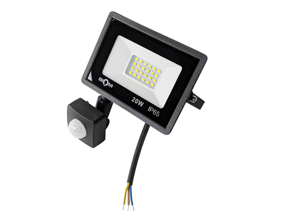 Прожектор светодиодный BIOM Slim S6-SMD-20 20W 175-265В 6200K IP65 черный алюминий