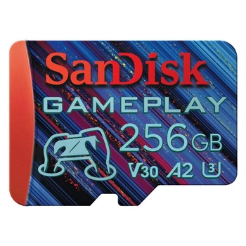 Карта памяти SanDisk 256GB microSDXC class 10 UHS-I U3 V30 A2 GamePlay (SDSQXAV-256G-GN6XN)
