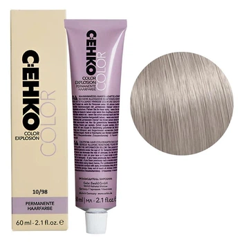 Крем-фарба перманентна стійка C:EHKO для волосся Permament Hair Color Explosion 10/98 Ультра-світлий блондин сандре фіолетовий 60 мл