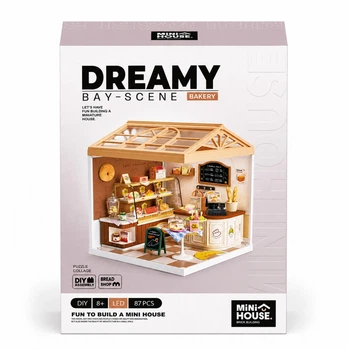 Конструктор-румбокс "Пекарня" Mini House 8011-MH, серии "Интерьер", 87 деталей