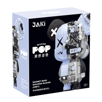 Детский конструктор "Магнитный Вайб" JAKI JK6250-4 серии "Киберпанк-медвежата" 546 деталей